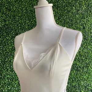 Lush white skater flowy dress